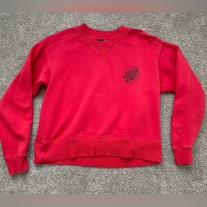 Santa Cruz women’s red long sleeve sweatshirt - size medium